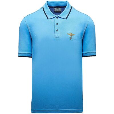 AERONAUTICA MILITARE Poloshirt hellblau XXL M AERONAUTICA MILITARE Poloshirt hellblau XXL M