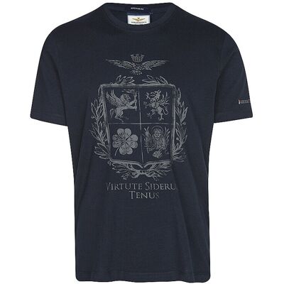 AERONAUTICA MILITARE T-Shirt dunkelblau S M AERONAUTICA MILITARE T-Shirt dunkelblau S M