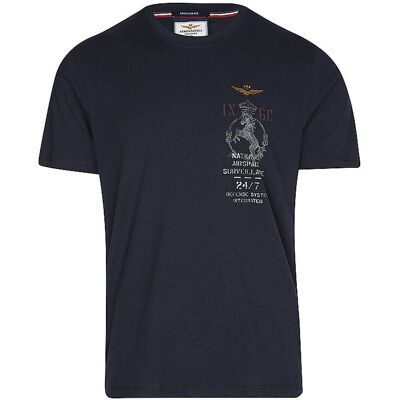 AERONAUTICA MILITARE T-Shirt dunkelblau S M AERONAUTICA MILITARE T-Shirt dunkelblau S M