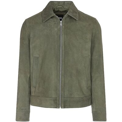 Boss Lederjacke H-MALBANO dunkelgrün 50 M Boss Lederjacke H-MALBANO dunkelgrün 50 M