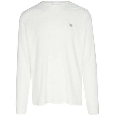 Calvin KLEIN JEANS Langarmshirt weiss L M Calvin KLEIN JEANS Langarmshirt weiss L M