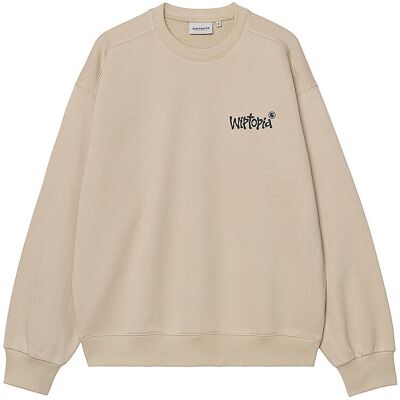 CARHARTT WIP Sweater WIPTOPIA beige XXL M CARHARTT WIP Sweater WIPTOPIA beige XXL M