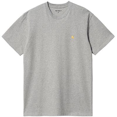 CARHARTT WIP T-Shirt CHASE hellgrau XS M CARHARTT WIP T-Shirt CHASE hellgrau XS M