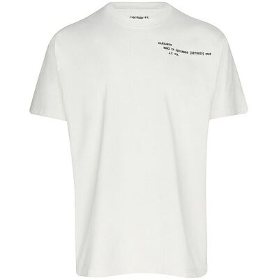 CARHARTT WIP T-Shirt PUNCHED creme S M CARHARTT WIP T-Shirt PUNCHED creme S M