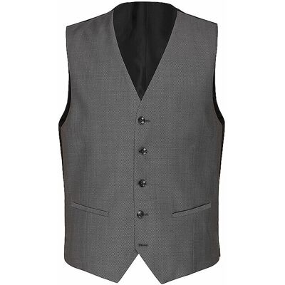 CG - CLUB OF GENTS Anzugweste Birdsey grau 98 M CG - CLUB OF GENTS Anzugweste Birdsey grau 98 M