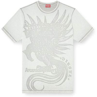 Diesel T-Shirt T-RAWJUST-AA1 hellgrau L M Diesel T-Shirt T-RAWJUST-AA1 hellgrau L M