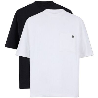 DSQUARED2 T-Shirt 2er Pkg. schwarz L M DSQUARED2 T-Shirt 2er Pkg. schwarz L M