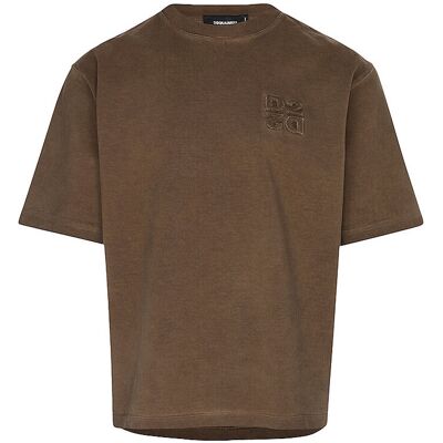DSQUARED2 T-Shirt Loose Fit braun XL M DSQUARED2 T-Shirt Loose Fit braun XL M