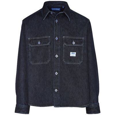 HUGO Overshirt EBOLT dunkelblau XL M HUGO Overshirt EBOLT dunkelblau XL M