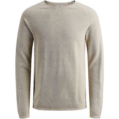 JACK & JONES Pullover JJEHILL beige XS M JACK & JONES Pullover JJEHILL beige XS M