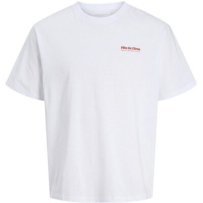 JACK & JONES T-Shirt JJLEMON weiss XL M JACK & JONES T-Shirt JJLEMON weiss XL M