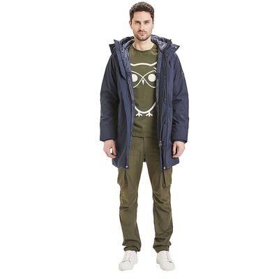 KNOWLEDGE COTTON APPAREL Softshell Parka blau L M KNOWLEDGE COTTON APPAREL Softshell Parka blau L M