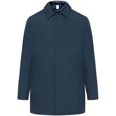 KNOWLEDGE COTTON APPAREL Mantel CLIMATE SHELL blau L M KNOWLEDGE COTTON APPAREL Mantel CLIMATE SHELL blau L M