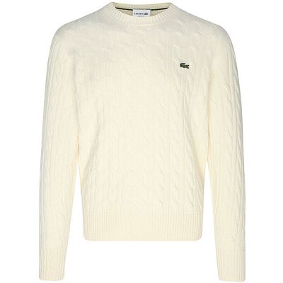 LACOSTE Pullover creme XXL M LACOSTE Pullover creme XXL M