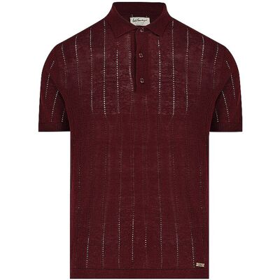 LUIS TRENKER Trachtenpoloshirt LUVIC dunkelrot XL M LUIS TRENKER Trachtenpoloshirt LUVIC dunkelrot XL M