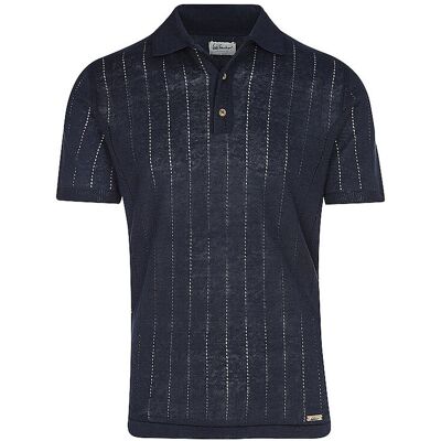 LUIS TRENKER Trachtenpoloshirt LUVIC blau XL M LUIS TRENKER Trachtenpoloshirt LUVIC blau XL M