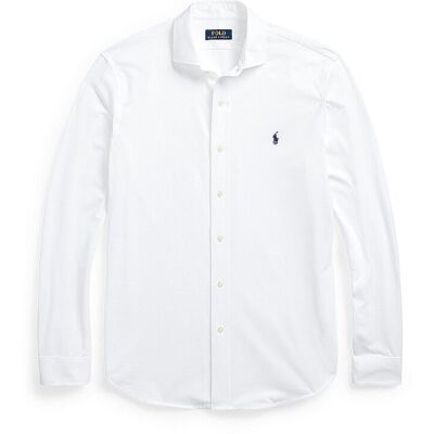POLO RALPH LAUREN Jerseyhemd Slim Fit weiss XL M POLO RALPH LAUREN Jerseyhemd Slim Fit weiss XL M