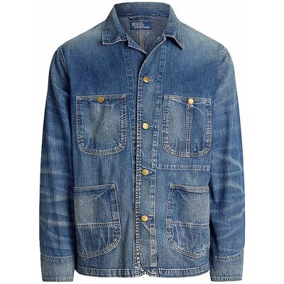 POLO RALPH LAUREN Overshirt blau L M POLO RALPH LAUREN Overshirt blau L M