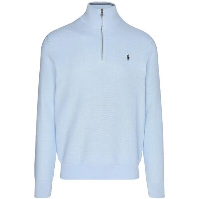POLO RALPH LAUREN Troyer Pullover hellblau XXL M POLO RALPH LAUREN Troyer Pullover hellblau XXL M
