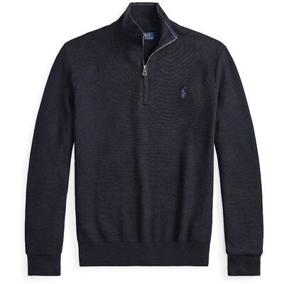POLO RALPH LAUREN Troyer Pullover dunkelblau M M POLO RALPH LAUREN Troyer Pullover dunkelblau M M
