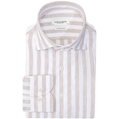 PROFUOMO Leinenhemd beige 40 M PROFUOMO Leinenhemd beige 40 M