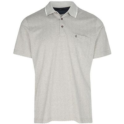 RAGMAN Poloshirt JAQUARD beige XXXL M RAGMAN Poloshirt JAQUARD beige XXXL M