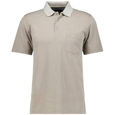 RAGMAN Poloshirt FISHNET beige XXXL M RAGMAN Poloshirt FISHNET beige XXXL M