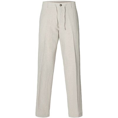 SELECTED Leinenhose SLH196 beige L M SELECTED Leinenhose SLH196 beige L M