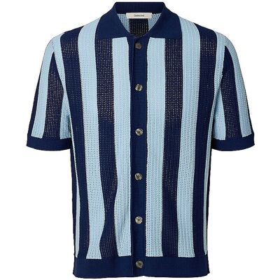 SELECTED Poloshirt SLHSHANE blau XL M SELECTED Poloshirt SLHSHANE blau XL M