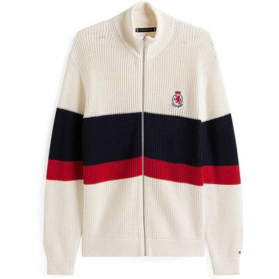 Tommy Hilfiger Strickjacke creme XXL M Tommy Hilfiger Strickjacke creme XXL M