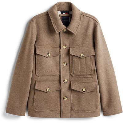 Tommy Hilfiger Wolljacke beige L M Tommy Hilfiger Wolljacke beige L M