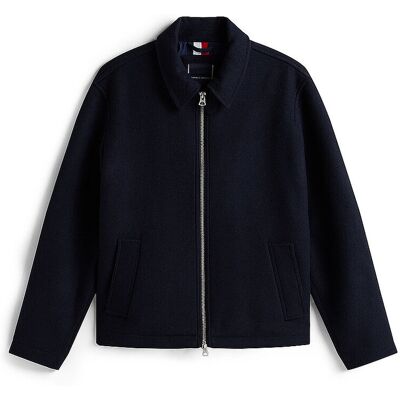 Tommy Hilfiger Wolljacke blau S M Tommy Hilfiger Wolljacke blau S M