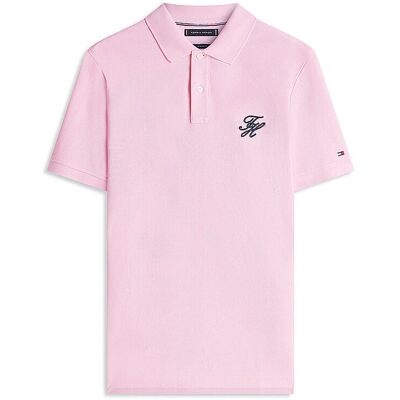Tommy Hilfiger Poloshirt TH SCRIPT rosa XL M Tommy Hilfiger Poloshirt TH SCRIPT rosa XL M