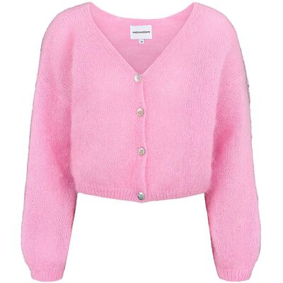 AMERICAN DREAMS Cardigan Cropped Fit CORNELIA rosa M W AMERICAN DREAMS Cardigan Cropped Fit CORNELIA rosa M W