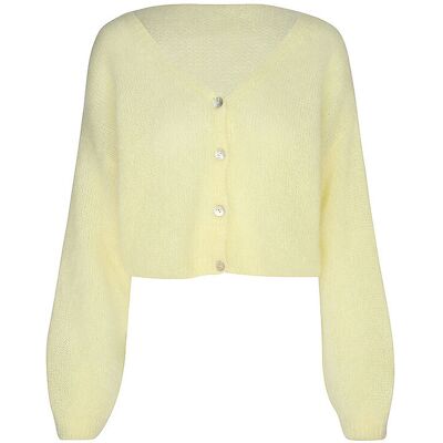 AMERICAN DREAMS Cardigan Cropped Fit CORNELIA gelb M W AMERICAN DREAMS Cardigan Cropped Fit CORNELIA gelb M W