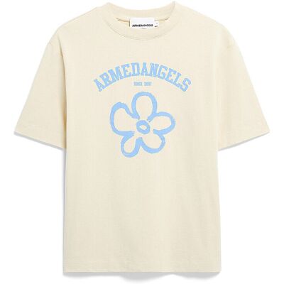 ARMEDANGELS T-Shirt TARJAA LOGO FLOWAA creme XS W ARMEDANGELS T-Shirt TARJAA LOGO FLOWAA creme XS W