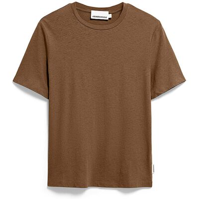 ARMEDANGELS T-Shirt LUALAA LINEN braun S W ARMEDANGELS T-Shirt LUALAA LINEN braun S W