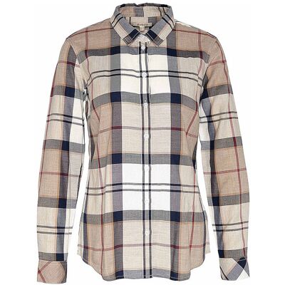 BARBOUR Bluse BREDON braun 38 W BARBOUR Bluse BREDON braun 38 W