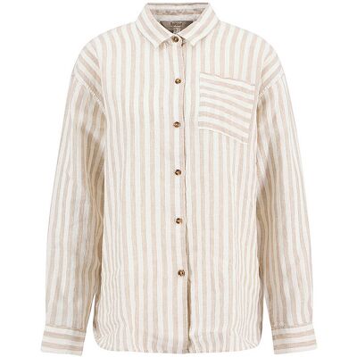 BARBOUR Leinenbluse ANNIE beige 38 W BARBOUR Leinenbluse ANNIE beige 38 W