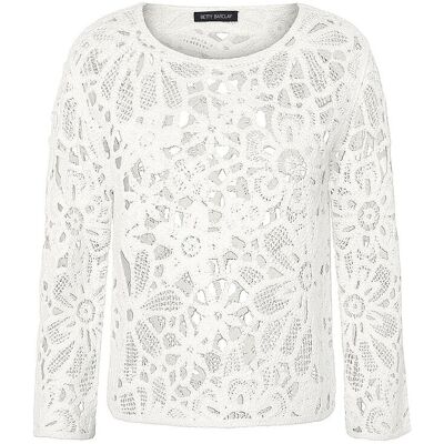 BETTY BARCLAY Pullover weiss 46 W BETTY BARCLAY Pullover weiss 46 W
