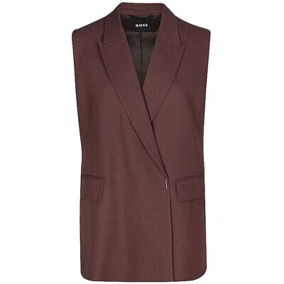 Boss Gilet JANKANIA braun 34 W Boss Gilet JANKANIA braun 34 W