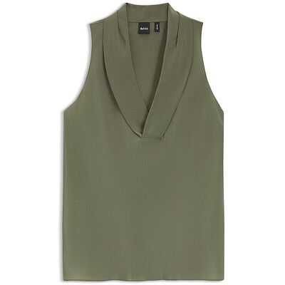 Boss Seidenbluse BOLARU dunkelgrün 34 W Boss Seidenbluse BOLARU dunkelgrün 34 W