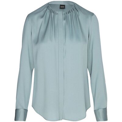 Boss Seidenbluse BANORAH blau 38 W Boss Seidenbluse BANORAH blau 38 W