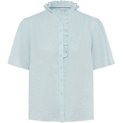 BRAX Leinenbluse VIVE hellblau 40 W BRAX Leinenbluse VIVE hellblau 40 W