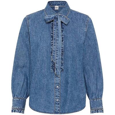BRAX Jeansbluse VICTORIA blau 34 W BRAX Jeansbluse VICTORIA blau 34 W