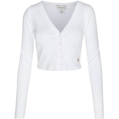 Calvin KLEIN JEANS Langarmshirt weiss XXS W Calvin KLEIN JEANS Langarmshirt weiss XXS W