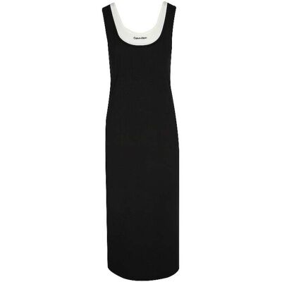 Calvin KLEIN JEANS Midikleid schwarz XS W Calvin KLEIN JEANS Midikleid schwarz XS W