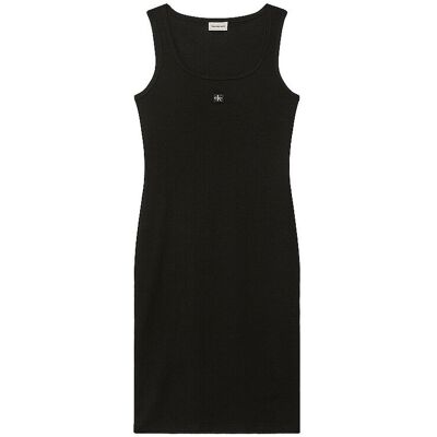 Calvin KLEIN JEANS Midikleid schwarz L W Calvin KLEIN JEANS Midikleid schwarz L W