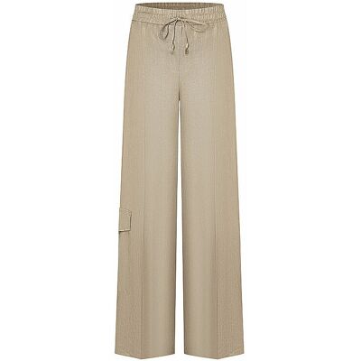 CAMBIO Leinen Cargohose AMALIA CARGO beige 38/L32 W CAMBIO Leinen Cargohose AMALIA CARGO beige 38/L32 W