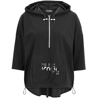 DORIS STREICH Kapuzensweater - Hoodie schwarz 52 W DORIS STREICH Kapuzensweater - Hoodie schwarz 52 W